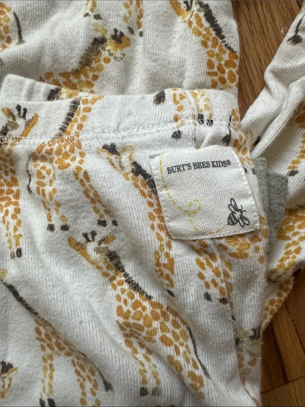 Giraffe print pajamas